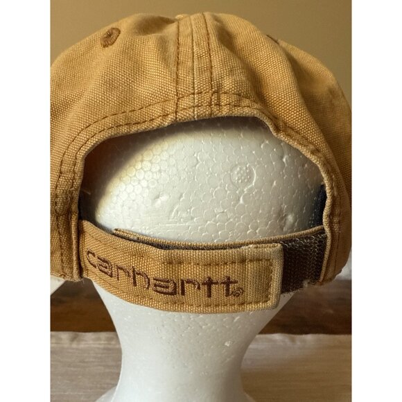Carhartt Mens Odessa Brown Adjustable Canvas Baseball Cap Velcro - Picture 5 of 16